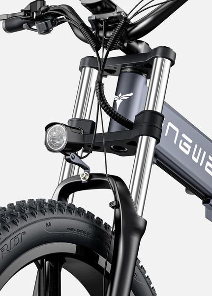 Электровелосипед фетбайк ENGWE X-26 Dual Batteries (1000 Вт; 19,2 А/час+10 А/час; 48 В), колеса 26х4", з ручкой газа, черный 4466 фото