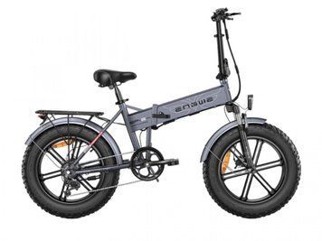 Електровелосипед фетбайк ENGWE EP-2 Pro (750 Вт; 12,8 А/год; 48 В), колеса 20х4", з ручкою газу, сірий 4817 фото