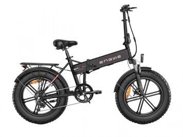 Електровелосипед фетбайк Engwe EP-2 Pro (750 Вт, 13 А/год, 48 В), колеса 20х4", з ручкою газу, чорний 4819 фото