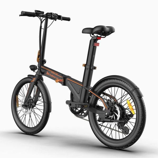 Електровелосипед Kugoo Kirin V2 (250 Вт, 7,5 А/год, 36 В), 20", чорний 5640 фото