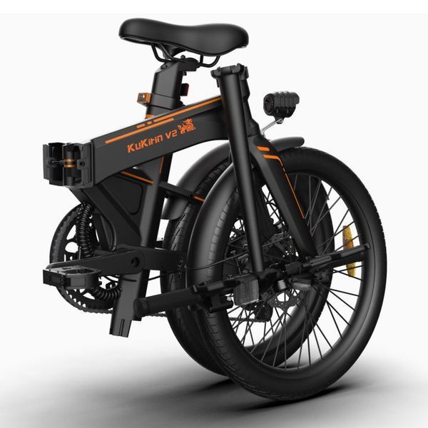 Електровелосипед Kugoo Kirin V2 (250 Вт, 7,5 А/год, 36 В), 20", чорний 5640 фото