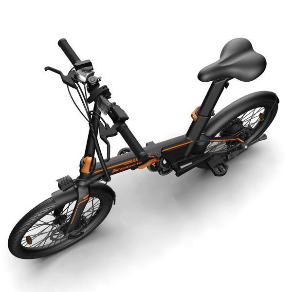 Електровелосипед Kugoo Kirin V2 (250 Вт, 7,5 А/год, 36 В), 20", чорний 5640 фото
