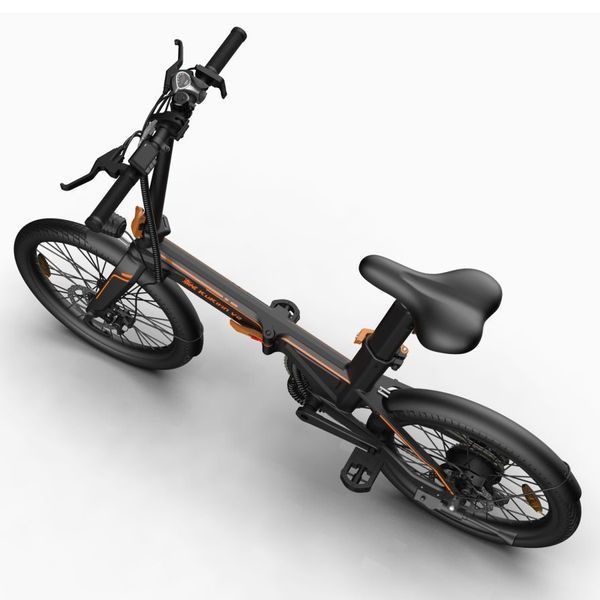 Електровелосипед Kugoo Kirin V2 (250 Вт, 7,5 А/год, 36 В), 20", чорний 5640 фото