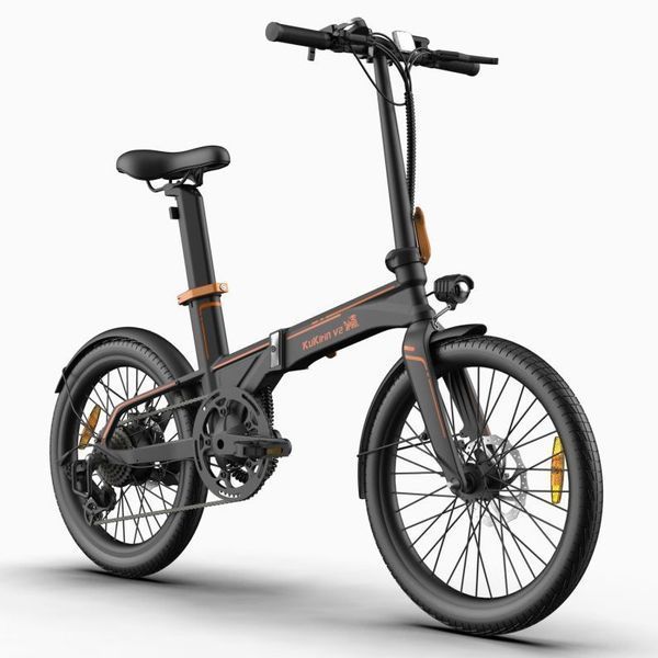 Електровелосипед Kugoo Kirin V2 (250 Вт, 7,5 А/год, 36 В), 20", чорний 5640 фото