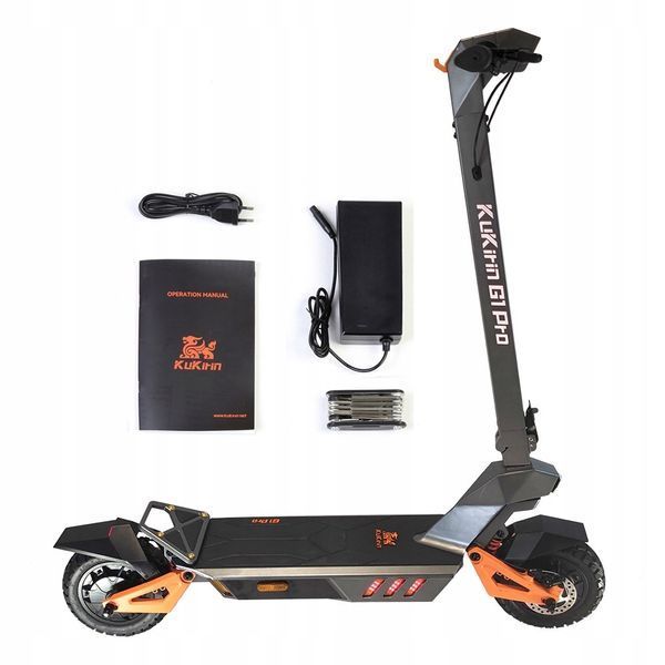 Електросамокат KUGOO KIRIN G1 PRO (800x2 Вт; 20 А*год; 48 В), чорний 6978 фото