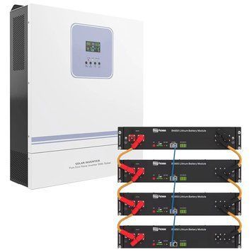 Комплект резервного питания Techfine GA-11048JMH, 48 В, 11000 Вт + 4x Аккумулятора DYNESS B4850 LiFePO4 48V/50AH (9600W*h) 8579 фото