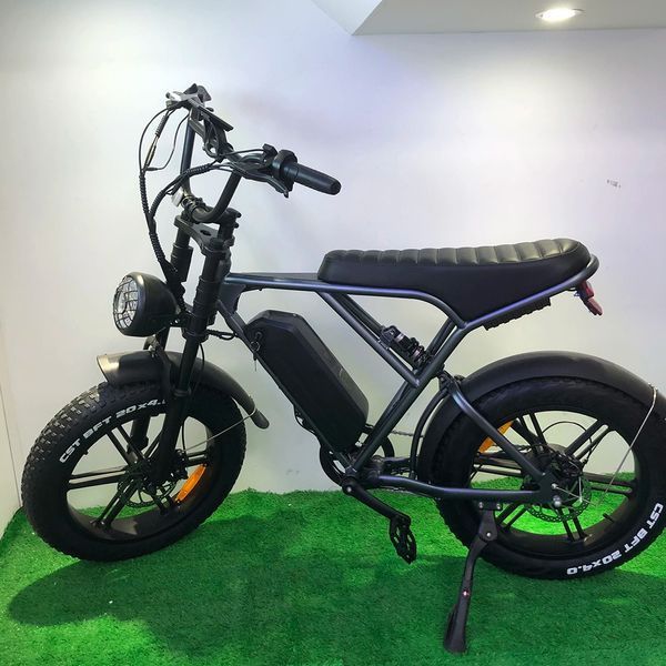 Електровелосипед фетбайк OUXI Robust H9 (750 Вт; 15 А*год; 48 В), колеса 20", чорний 7735 фото