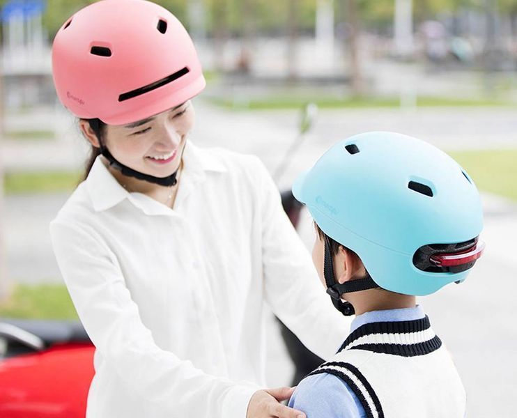 Шолом Xiaomi Smart4u City Light Ride Smart Flash Helmet Blue Size L 7986 фото
