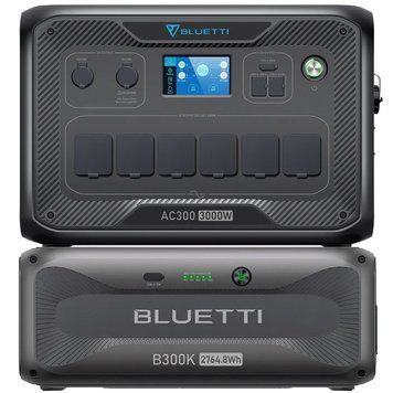 Зарядна станція Bluetti AC300+B300K, 3000 Вт, 2764,8 Вт*год (електростанція для дому, UPS, ДБЖ) EU 8722 фото