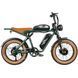 Електровелосипед SAMEBIKE Pilot M20 SR Dual Batteries (1000 Вт + 1000 Вт; 16 А*год + 16 А*год; 48 В), колеса 20", з ручкою газу, зелений 8395 фото 1