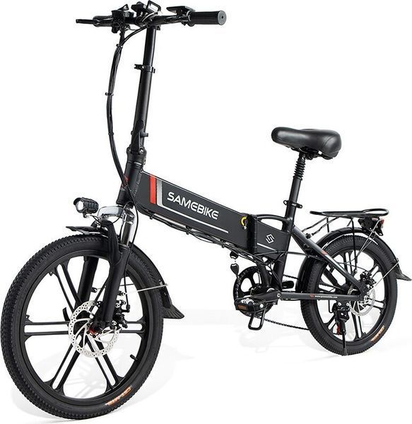 Электровелосипед SAMEBIKE 20LVXD30-II (350 Вт; 10 А/час; 48 В), колеса 20", з ручкой газа, черний 3727 фото